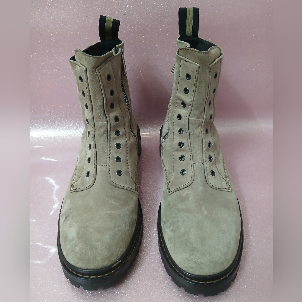 OTD On This Day Griege* Ankle Boots with Metal Eyelets and Sturdy Sole Sz 11.5